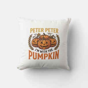 Peter Peter Pumpkin Vintage Halloween Shirt Design Cushion