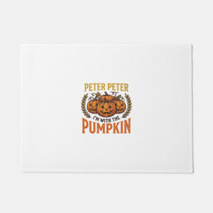 Peter Peter Pumpkin Vintage Halloween Shirt Design Doormat