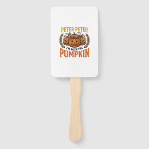 Peter Peter Pumpkin Vintage Halloween Shirt Design Hand Fan