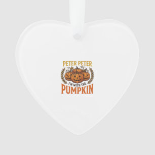 Peter Peter Pumpkin Vintage Halloween Shirt Design Ornament