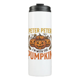Peter Peter Pumpkin Vintage Halloween Shirt Design Thermal Tumbler