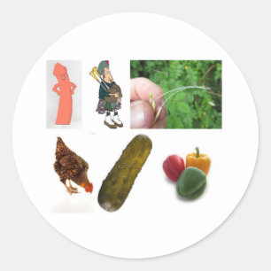 Peter Piper... Classic Round Sticker