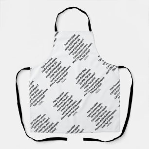 Peter Piper Picked Peck Of Pickled Peppers Apron