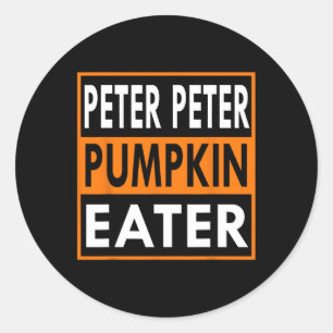 Peter Pumpkin Eater Costume for Couples - Matching Classic Round Sticker