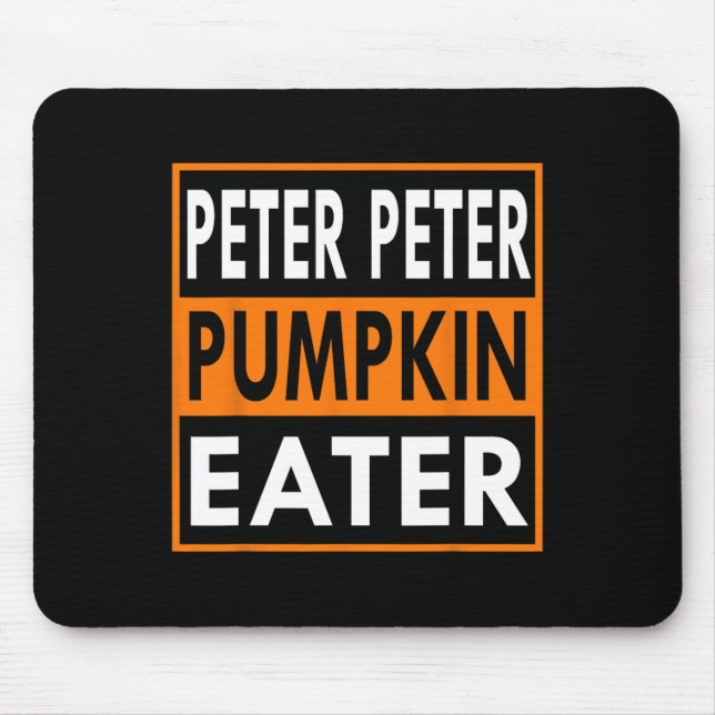 Peter Pumpkin Eater Costume for Couples - Matching Mouse Mat (Front)