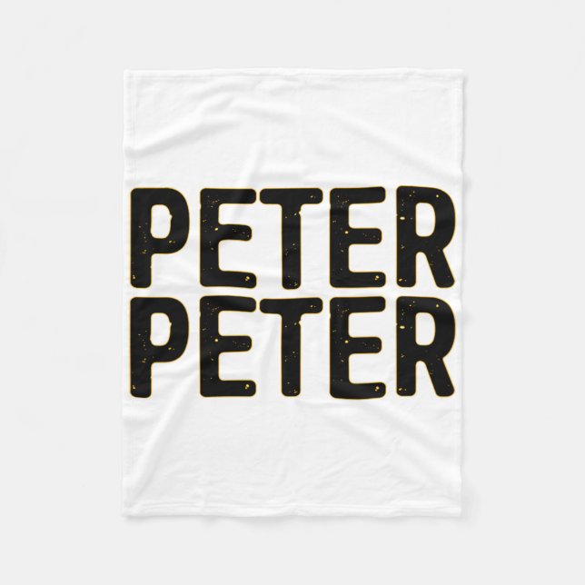 Peter Pumpkin Eater Halloween Costume  Fleece Blanket (Front)