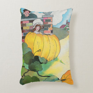 Peter Pumpkin-Eater Mother Goose Nursery Rhyme Decorative Cushion