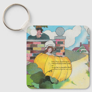 Peter Pumpkin-Eater Mother Goose Nursery Rhyme Key Ring