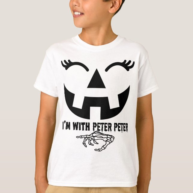 Peter Pumpkin Eater Wife Halloween Couple Costume T-Shirt (Front)