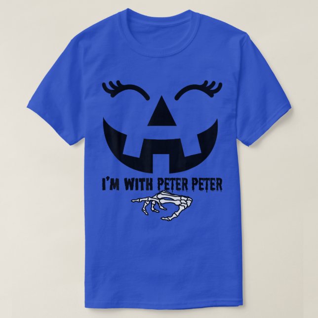 Peter Pumpkin Eater Wife Halloween Couple Costume  T-Shirt (Design Front)