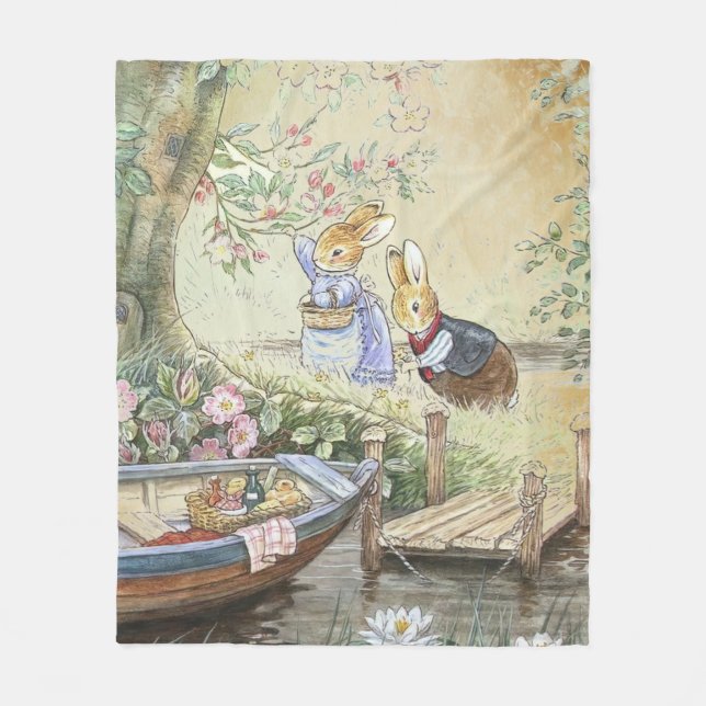 Peter Rabbit 11    Fleece Blanket (Front)