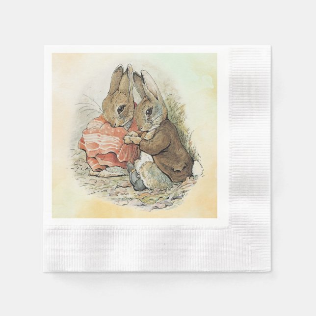 Peter Rabbit and Beniamin Bunny  Napkin (Front)