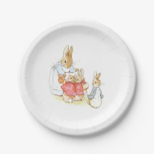 Peter Rabbit and his Sisters (by Beatrix Potter) Paper Plate