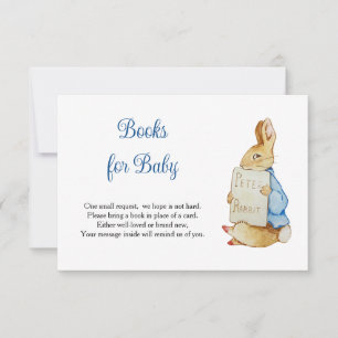 Peter Rabbit Baby Shower Books For Baby RSVP Card
