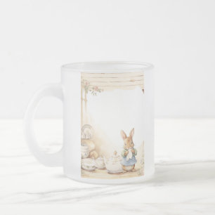 Peter Rabbit Baby Shower Frosted Glass Coffee Mug