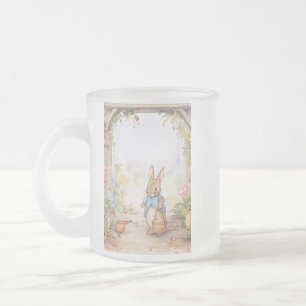 Peter Rabbit Baby Shower Frosted Glass Coffee Mug
