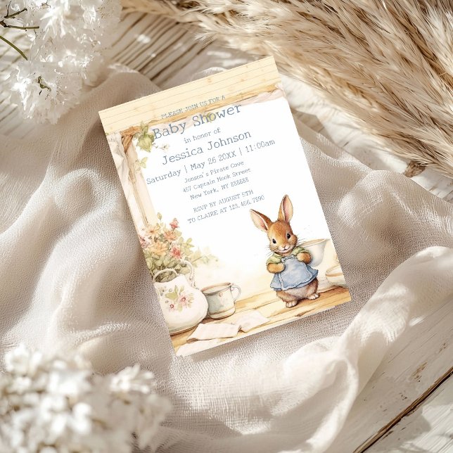 Peter Rabbit Baby Shower Invitation (Creator Uploaded)