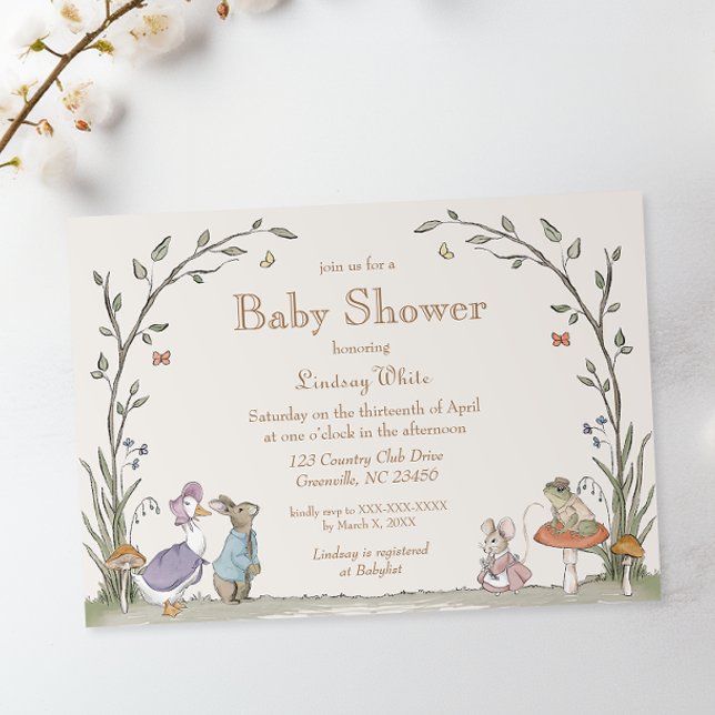 Peter Rabbit Baby Shower Invitation (Creator Uploaded)