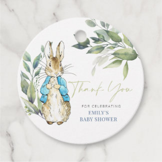 Peter Rabbit Baby Shower Invitation Favour Tags