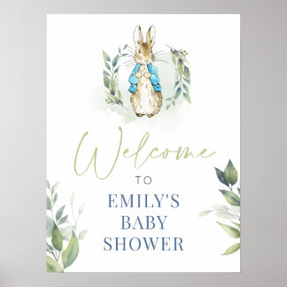 Peter Rabbit Baby Shower Invitation Poster