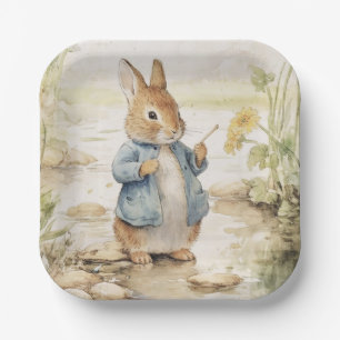 Peter Rabbit Baby Shower Paper Plate