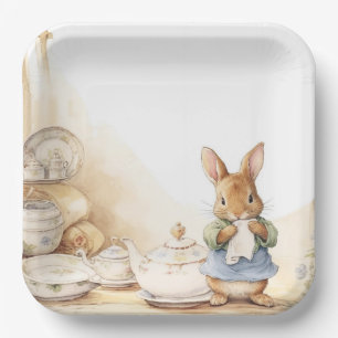 Peter Rabbit Baby Shower Paper Plate