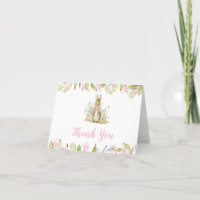 Peter Rabbit Baby Shower Thank You Card