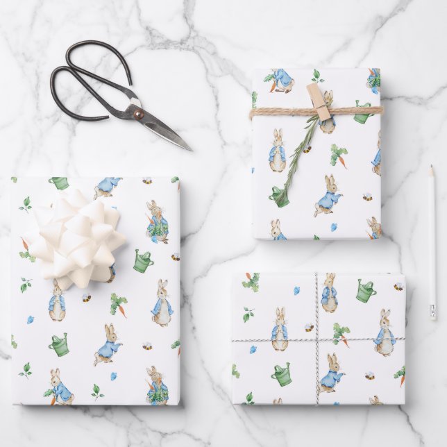 Peter Rabbit Baby Wrapping Paper Sheet (Front)