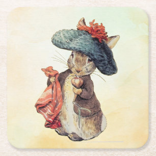 Peter Rabbit (Benjamin) Square Paper Coaster