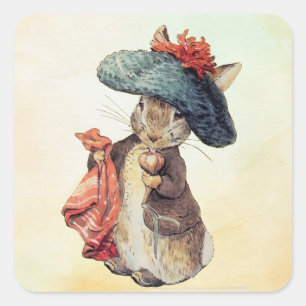 Peter Rabbit (Benjamin) Square Sticker