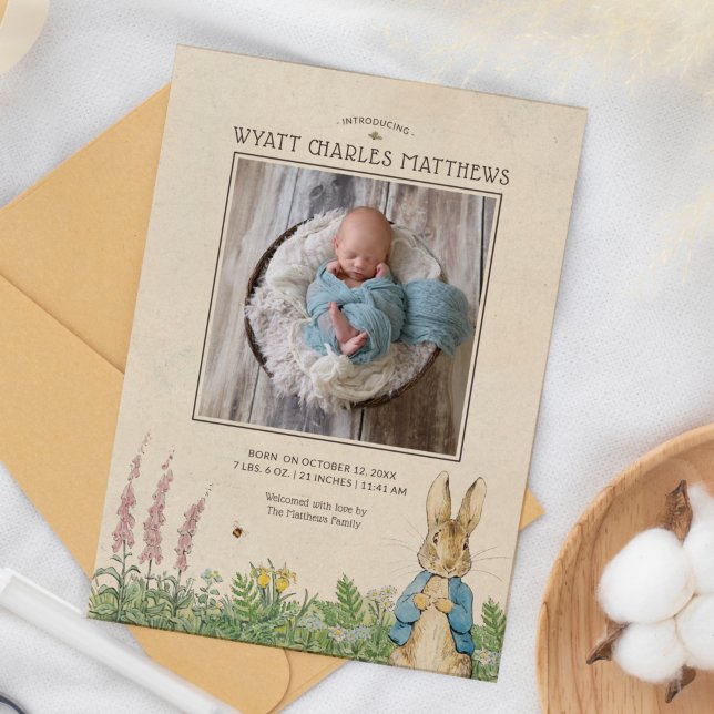 Peter Rabbit | Birth Announcement (Creator Uploaded)