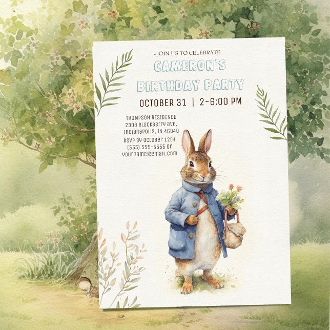 Peter Rabbit Birthday Invitation (Creator Uploaded)