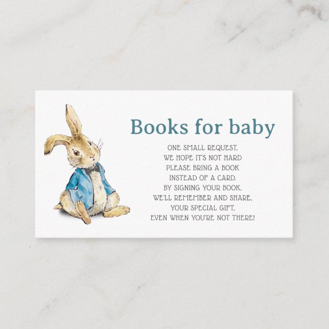 Peter Rabbit Blue Book Request Insert (Front)