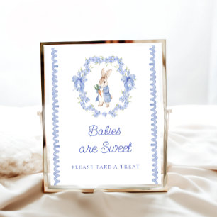 Peter Rabbit Bunny Babies are Sweet Take a Treat  Poster
