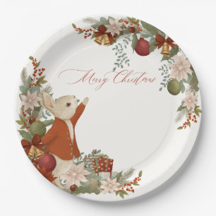 Peter Rabbit Christmas Paper Plate