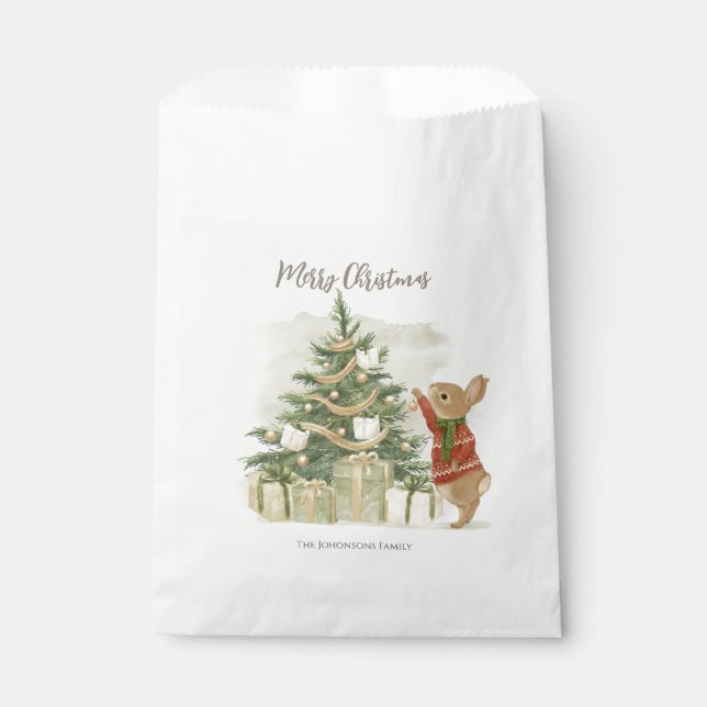 Peter Rabbit Christmas tree Favour Bags (Front)