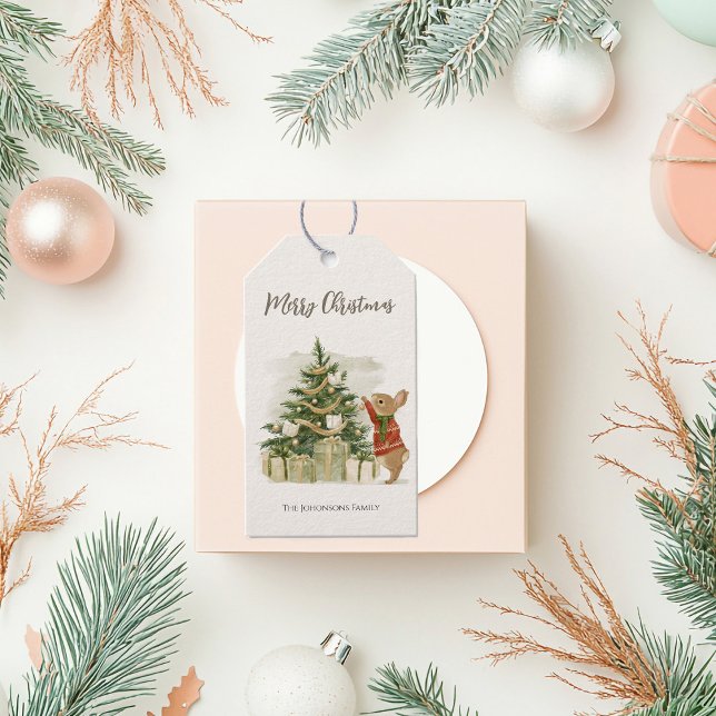 Peter Rabbit Christmas tree  Gift Tags (Creator Uploaded)