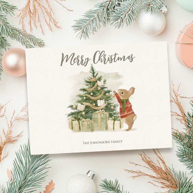 Peter Rabbit Christmas tree Postcard (Creator Uploaded)