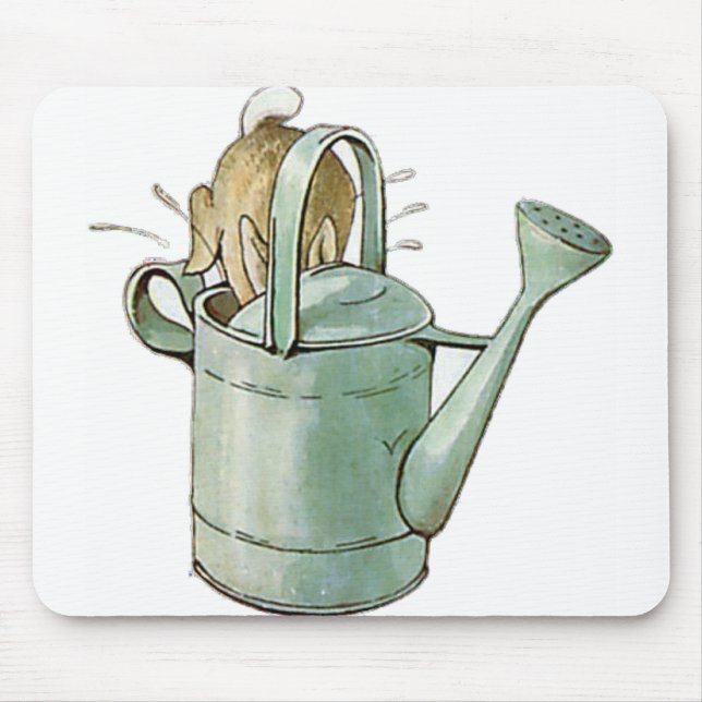 PETER RABBIT dived headfirst into the can to hide Mouse Mat (Front)
