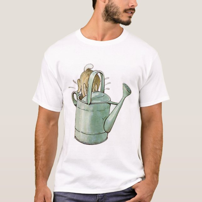 PETER RABBIT dived headfirst into the watering can T-Shirt (Front)