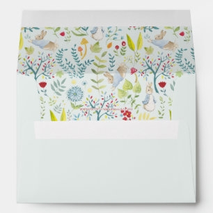 Peter Rabbit Enchanted Watercolor Pattern Envelope