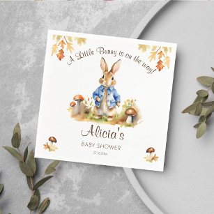 Peter rabbit fall themed baby shower tableware napkin