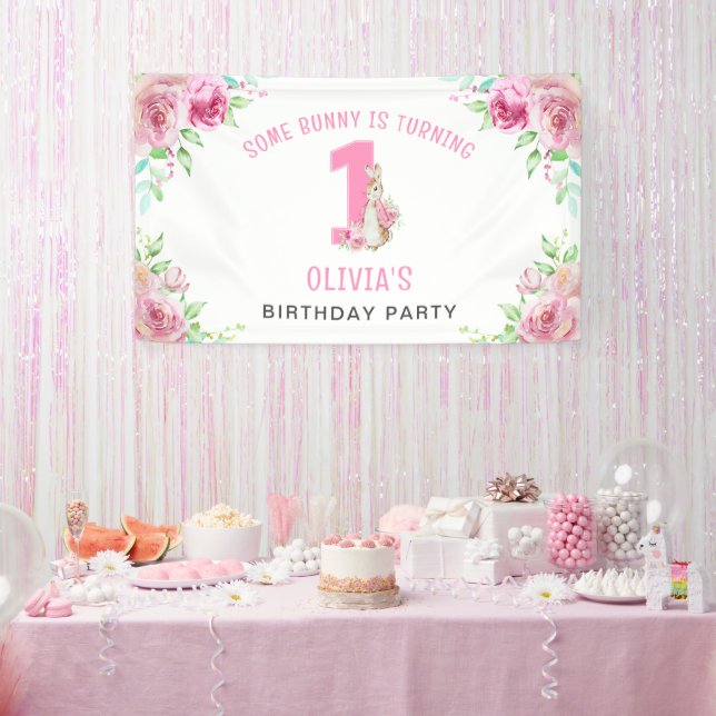 Peter Rabbit | First Birthday Party Banner (Party)