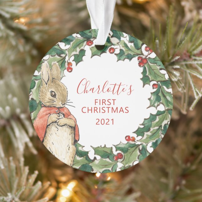 Peter Rabbit - Flopsy | 1st Christmas Ornament (Tree)