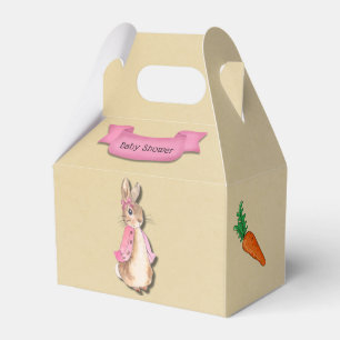 Peter Rabbit Flopsy Pink Girl Baby Shower Favour Box