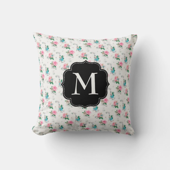 Peter Rabbit | Forget Me Not Floral Pattern Cushion (Front)