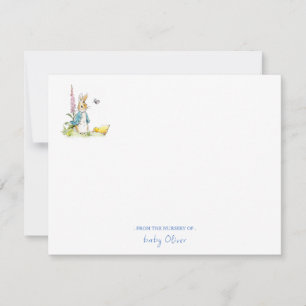 Peter Rabbit From the nursery of Flat  Thank You Card