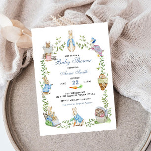 Peter Rabbit Garden Baby Shower Invitation