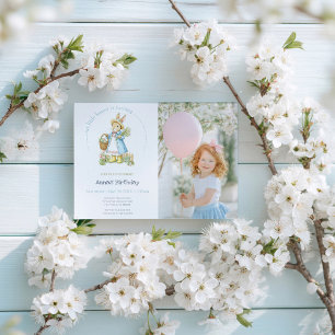 Peter Rabbit Garden Birthday Invitation