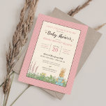 Peter Rabbit | Girl Baby Shower Invitation<br><div class="desc">Invite all your family and friends to your Peter Rabbit themed baby shower with these sweet pink polka dot invitations.</div>